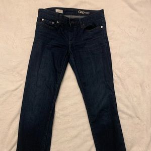 Gap dark blue crop jeans